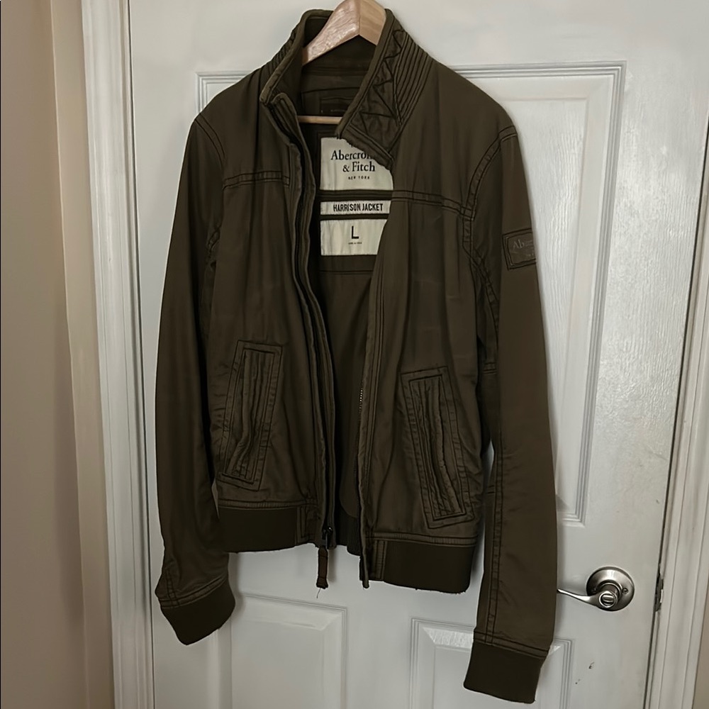 Abercrombie & Fitch Green Bomber Jacket